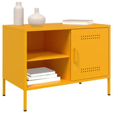 Meuble TV jaune moutarde 68x39x50,5 cm acier