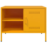 Meuble TV jaune moutarde 68x39x50,5 cm acier