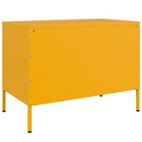 Meuble TV jaune moutarde 68x39x50,5 cm acier