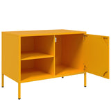 Meuble TV jaune moutarde 68x39x50,5 cm acier