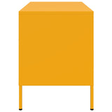 Meubles TV 2 pcs jaune moutarde 68x39x50,5 cm acier