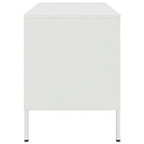 Meuble TV blanc 68x39x50,5 cm acier