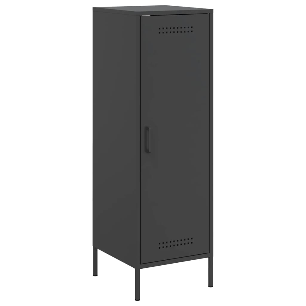 Buffet haut noir 36x39x113 cm acier