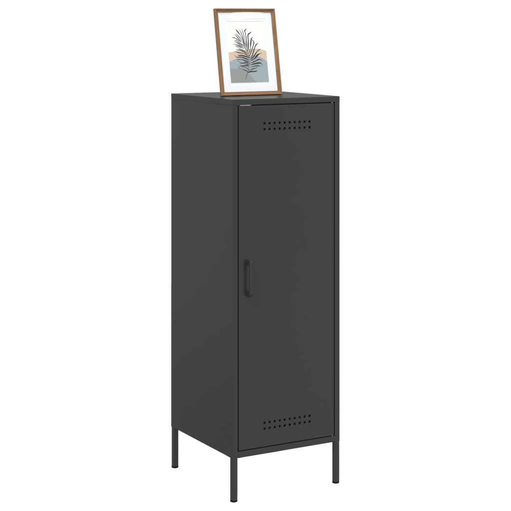 Black high sideboard 36x39x113 cm steel