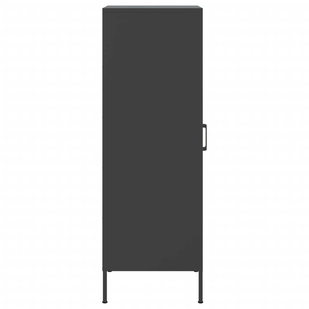 Black high sideboard 36x39x113 cm steel