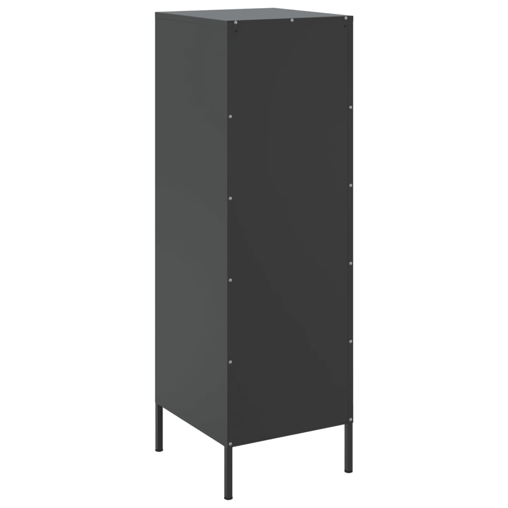 Black high sideboard 36x39x113 cm steel