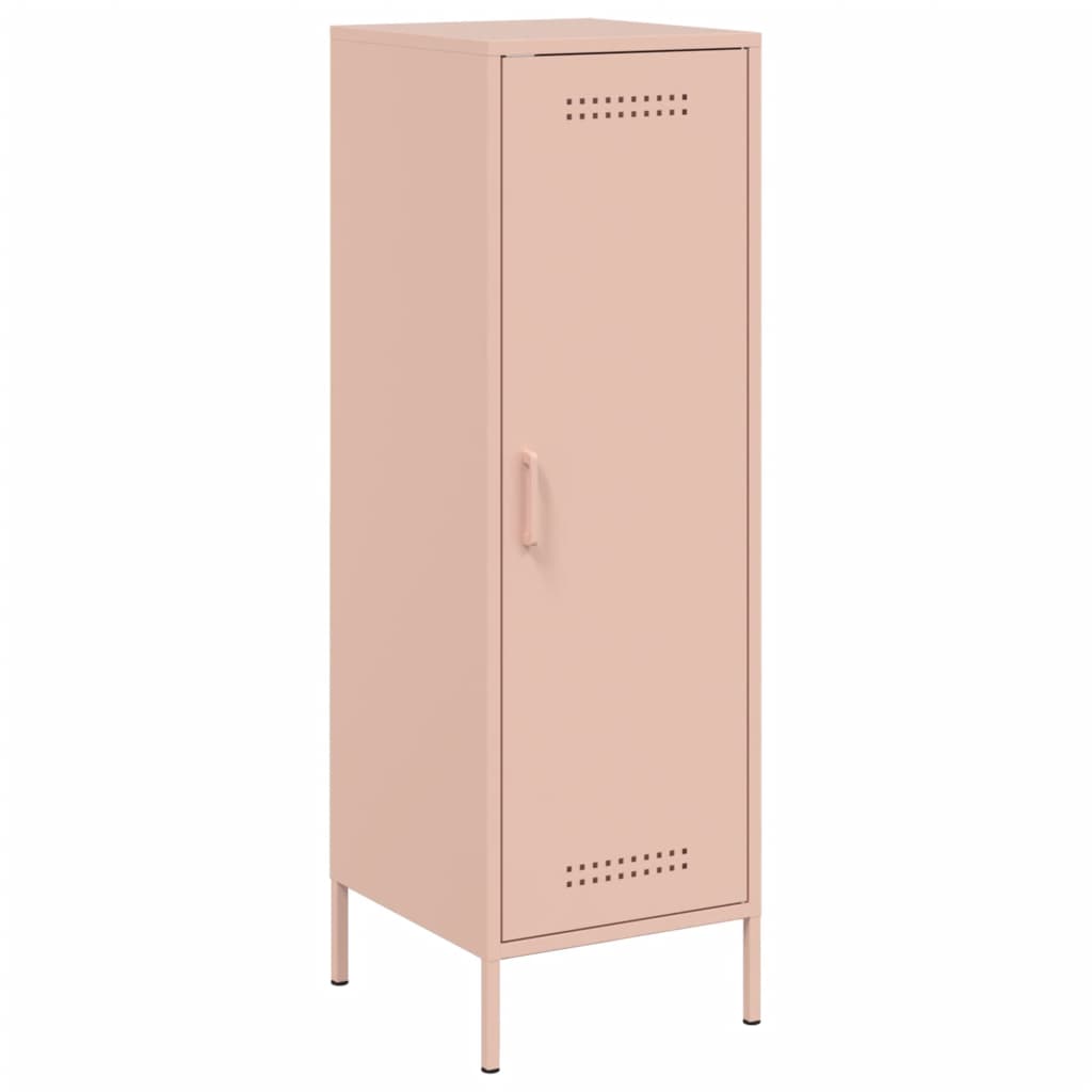 Buffet haut rose 36x39x113 cm acier