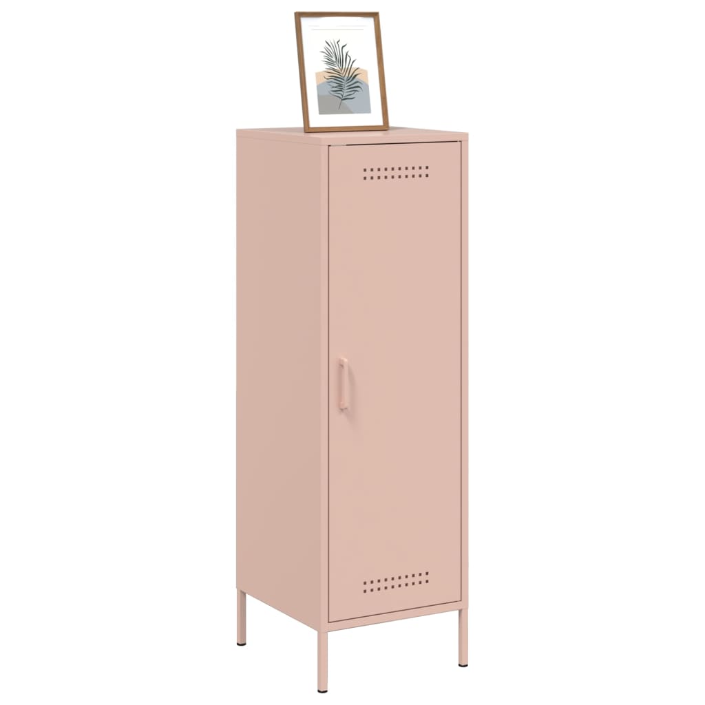 Buffet haut rose 36x39x113 cm acier