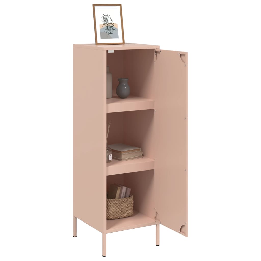 Buffet haut rose 36x39x113 cm acier