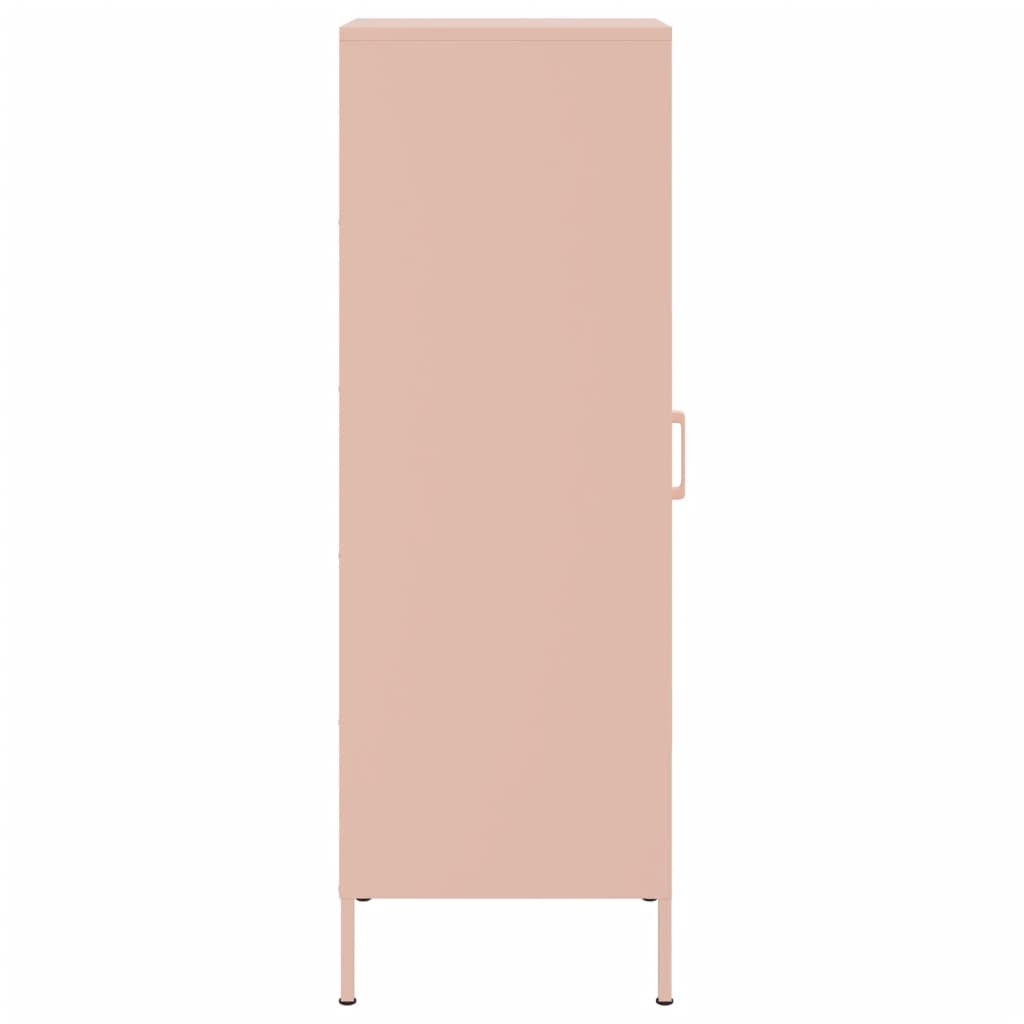 Buffet haut rose 36x39x113 cm acier