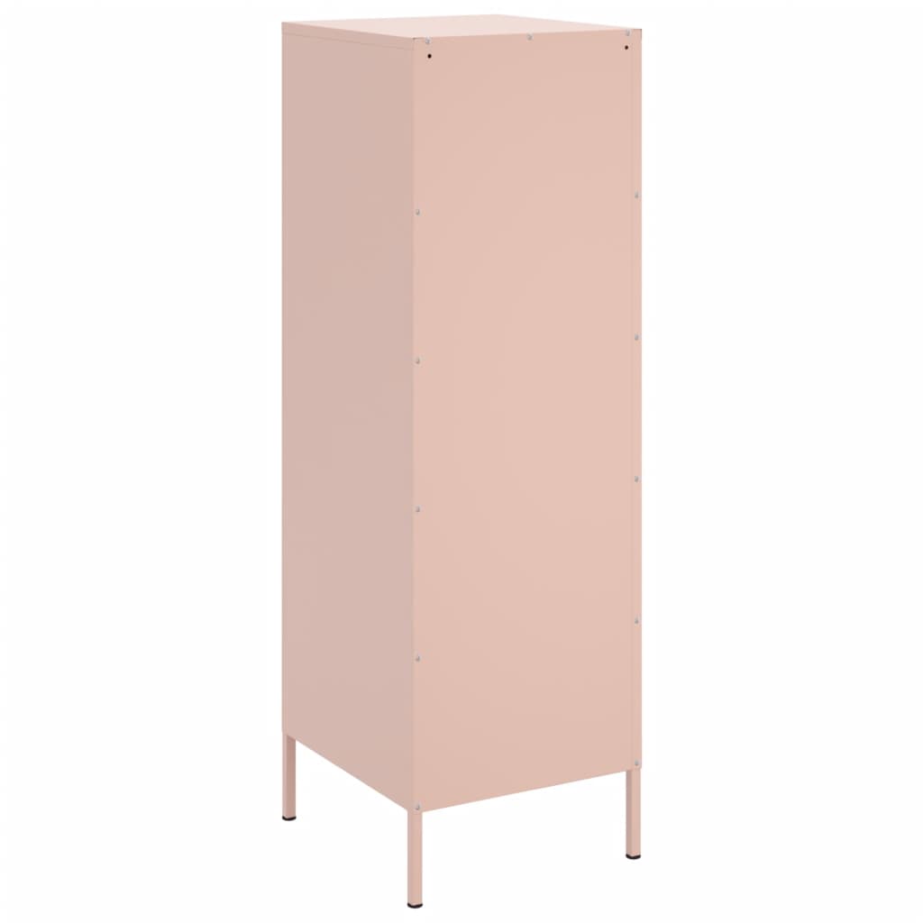 Buffet haut rose 36x39x113 cm acier