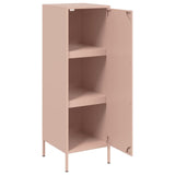 Buffet haut rose 36x39x113 cm acier