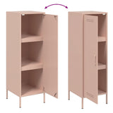 Buffet haut rose 36x39x113 cm acier