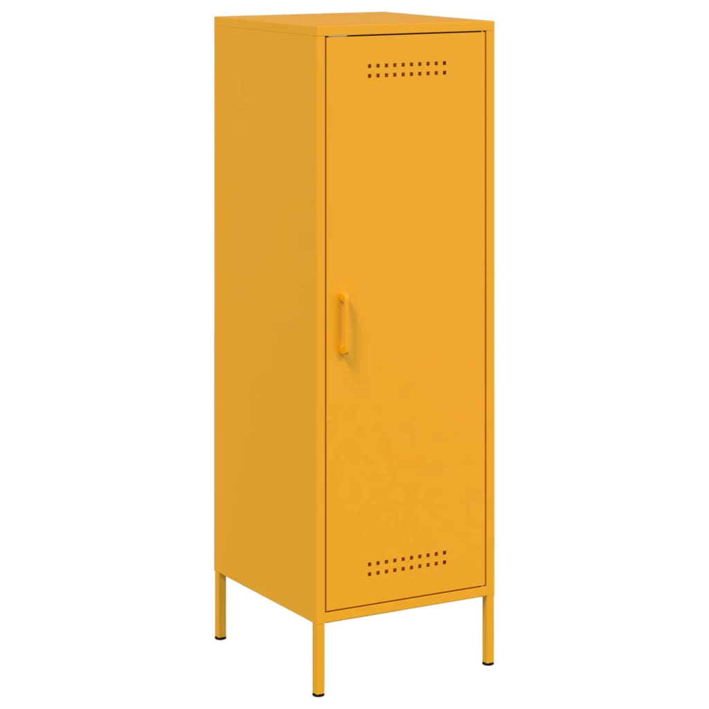 Buffet jaune moutarde 36x39x113 cm acier