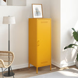 Buffet jaune moutarde 36x39x113 cm acier