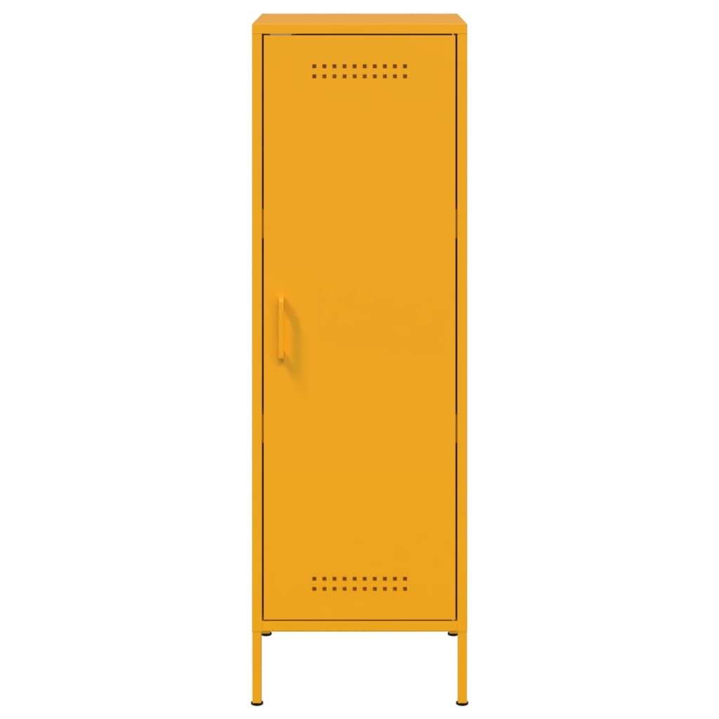 Mustard yellow sideboard 36x39x113 cm steel