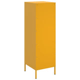 Buffet jaune moutarde 36x39x113 cm acier