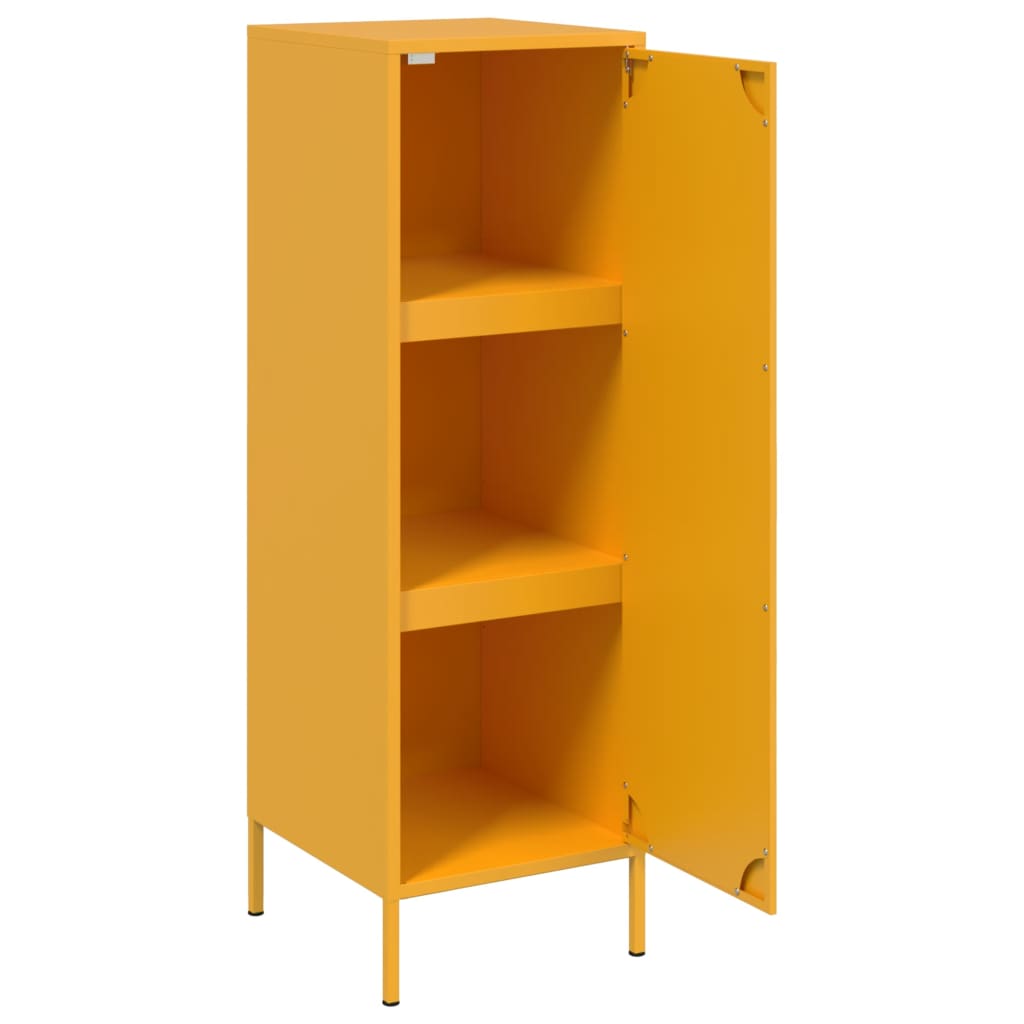 Mustard yellow sideboard 36x39x113 cm steel