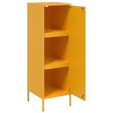 Buffet jaune moutarde 36x39x113 cm acier