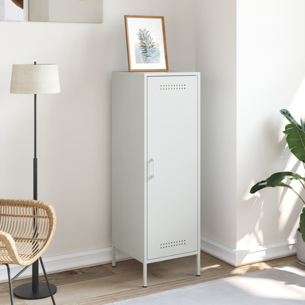 White high sideboard 36x39x113 cm steel