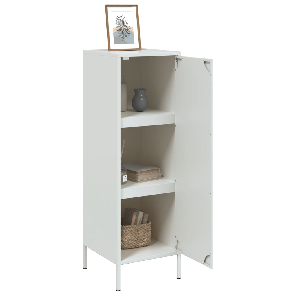 White high sideboard 36x39x113 cm steel