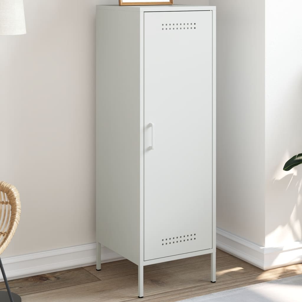 White high sideboard 36x39x113 cm steel