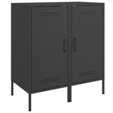 Sideboards 2 Stück schwarz 36x39x79 cm Stahl