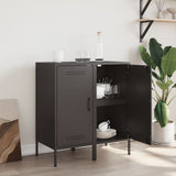 Sideboards 2 Stück schwarz 36x39x79 cm Stahl