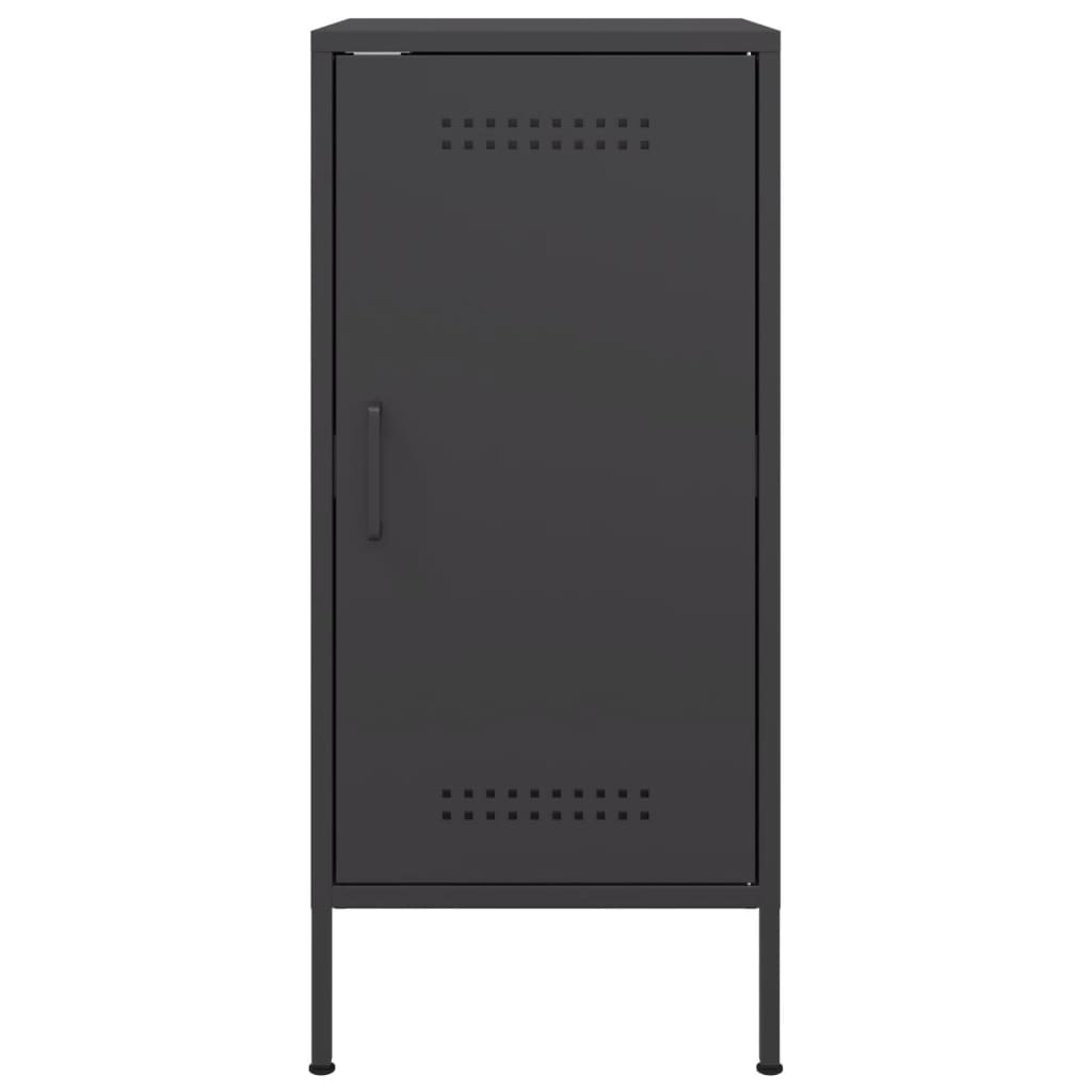 Sideboards 2 Stück schwarz 36x39x79 cm Stahl