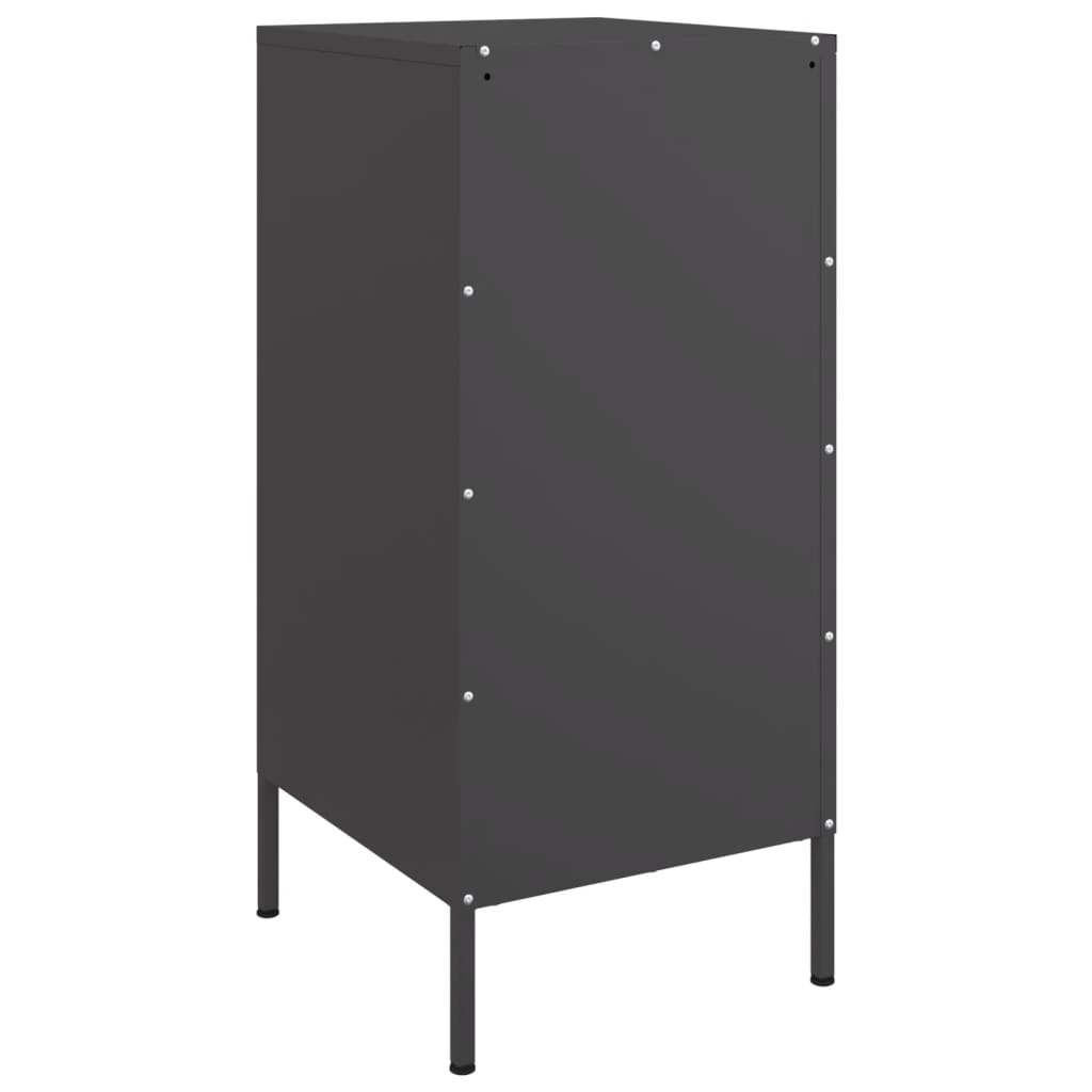 Sideboards 2 Stück schwarz 36x39x79 cm Stahl