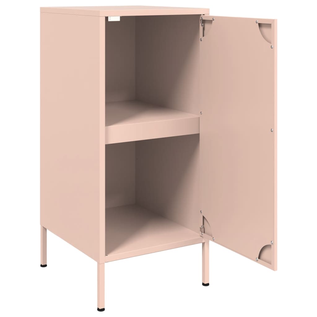 Rosa Sideboard 36x39x79 cm aus Stahl