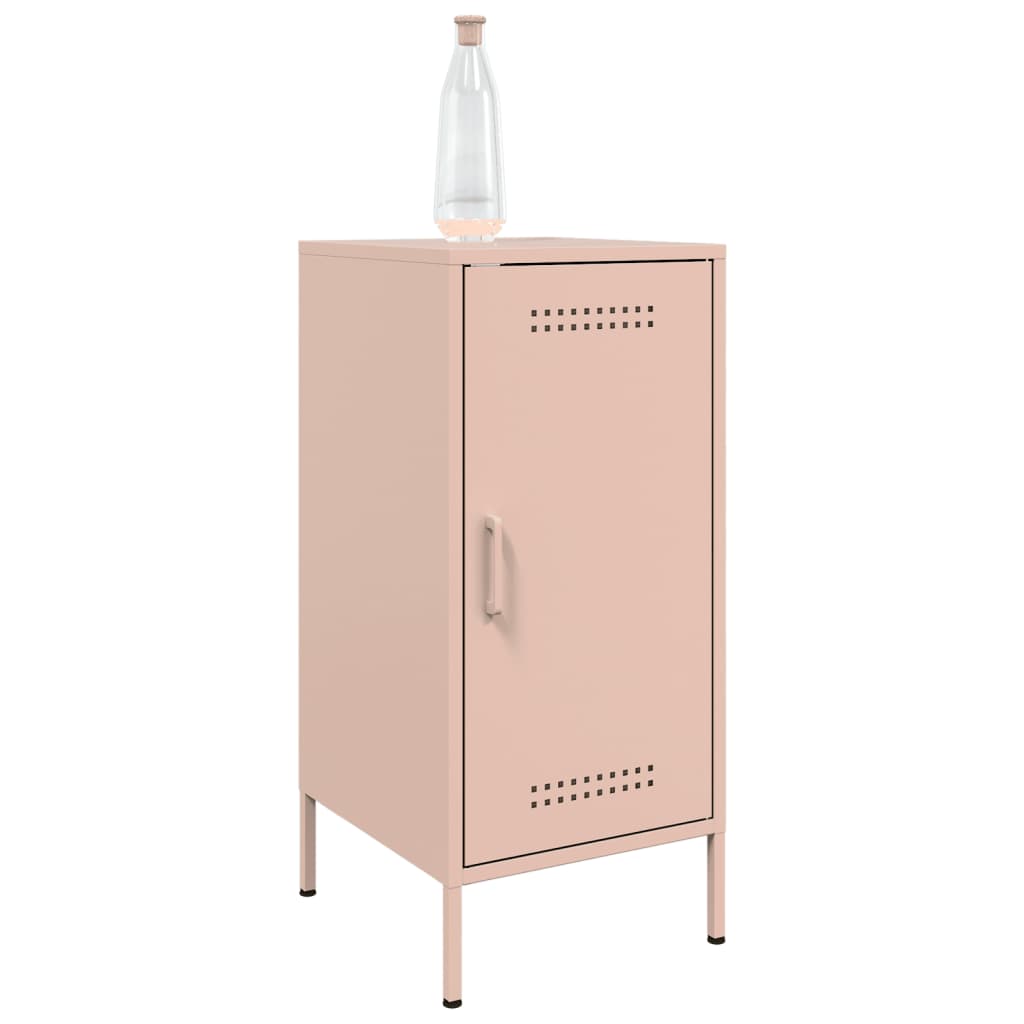 Sideboards 2 Stück rosa 36x39x79 cm Stahl