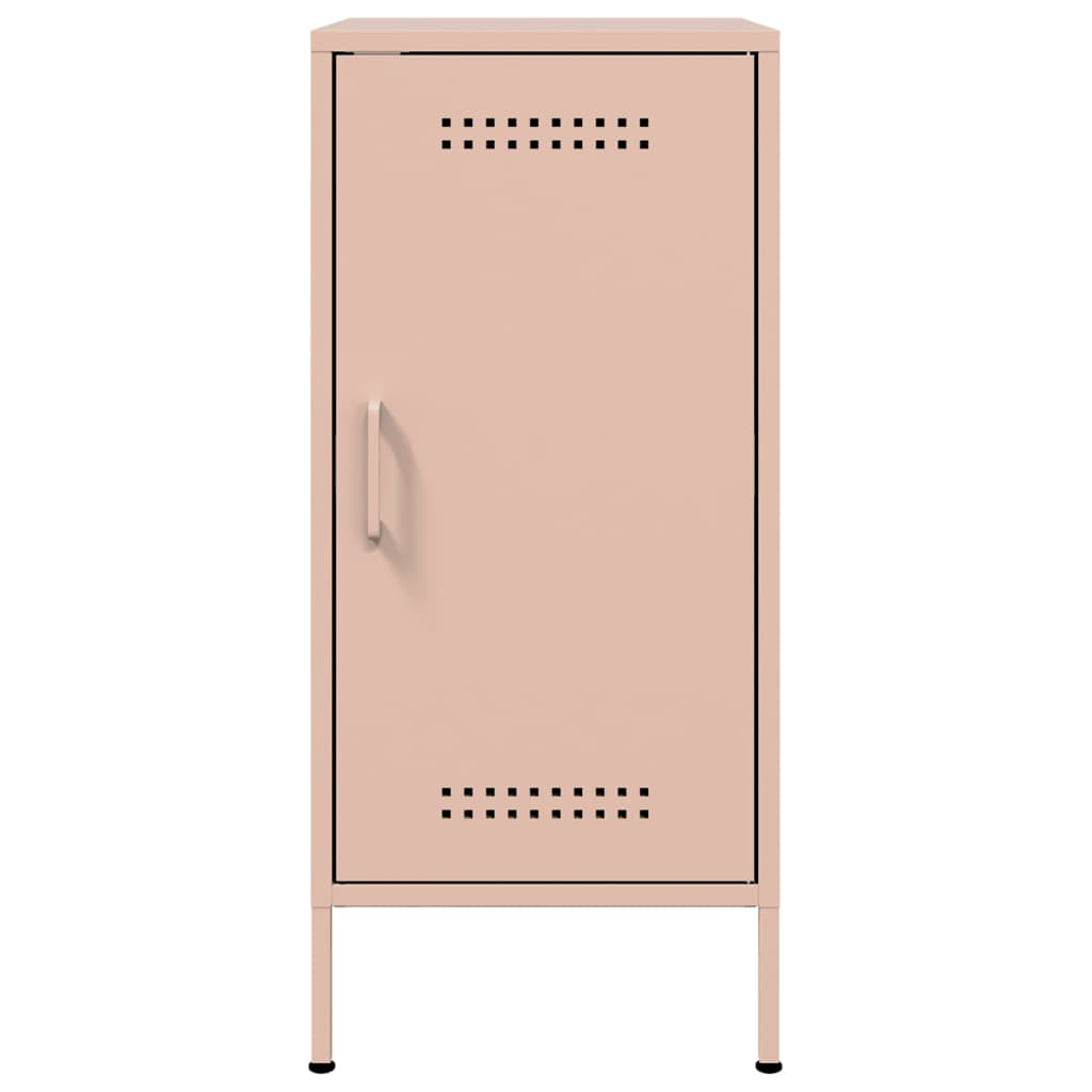 Sideboards 2 Stück rosa 36x39x79 cm Stahl