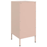 Sideboards 2 Stück rosa 36x39x79 cm Stahl