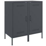 Buffets 2 pcs anthracite 36x39x79 cm acier