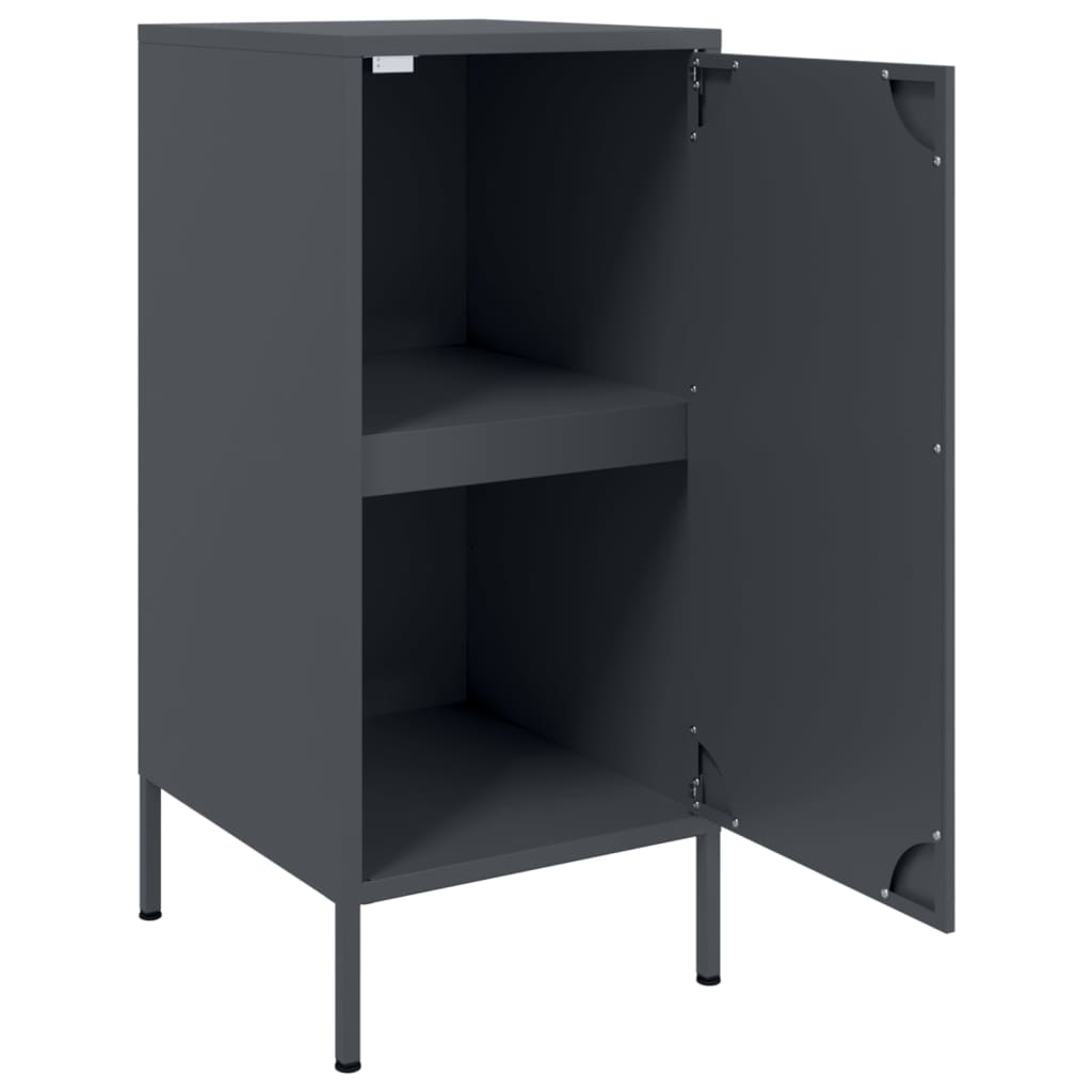 Buffets 2 pcs anthracite 36x39x79 cm acier