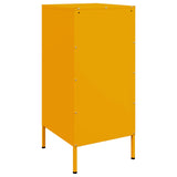 Buffet jaune moutarde 36x39x79 cm acier