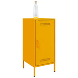 Sideboards 2 pcs mustard yellow 36x39x79 cm steel