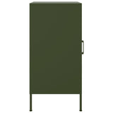 Buffets 2 pcs vert olive 36x39x79 cm acier