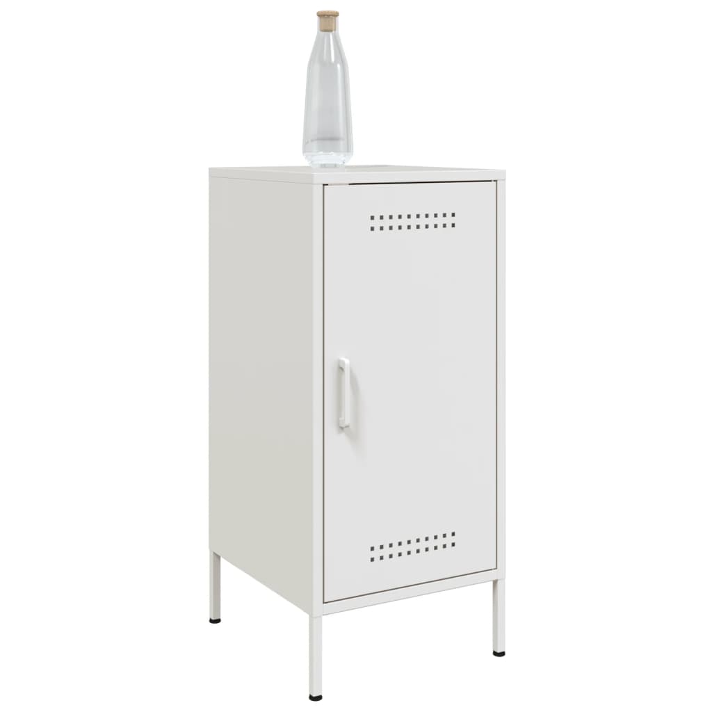 Buffet blanc 36x39x79 cm acier