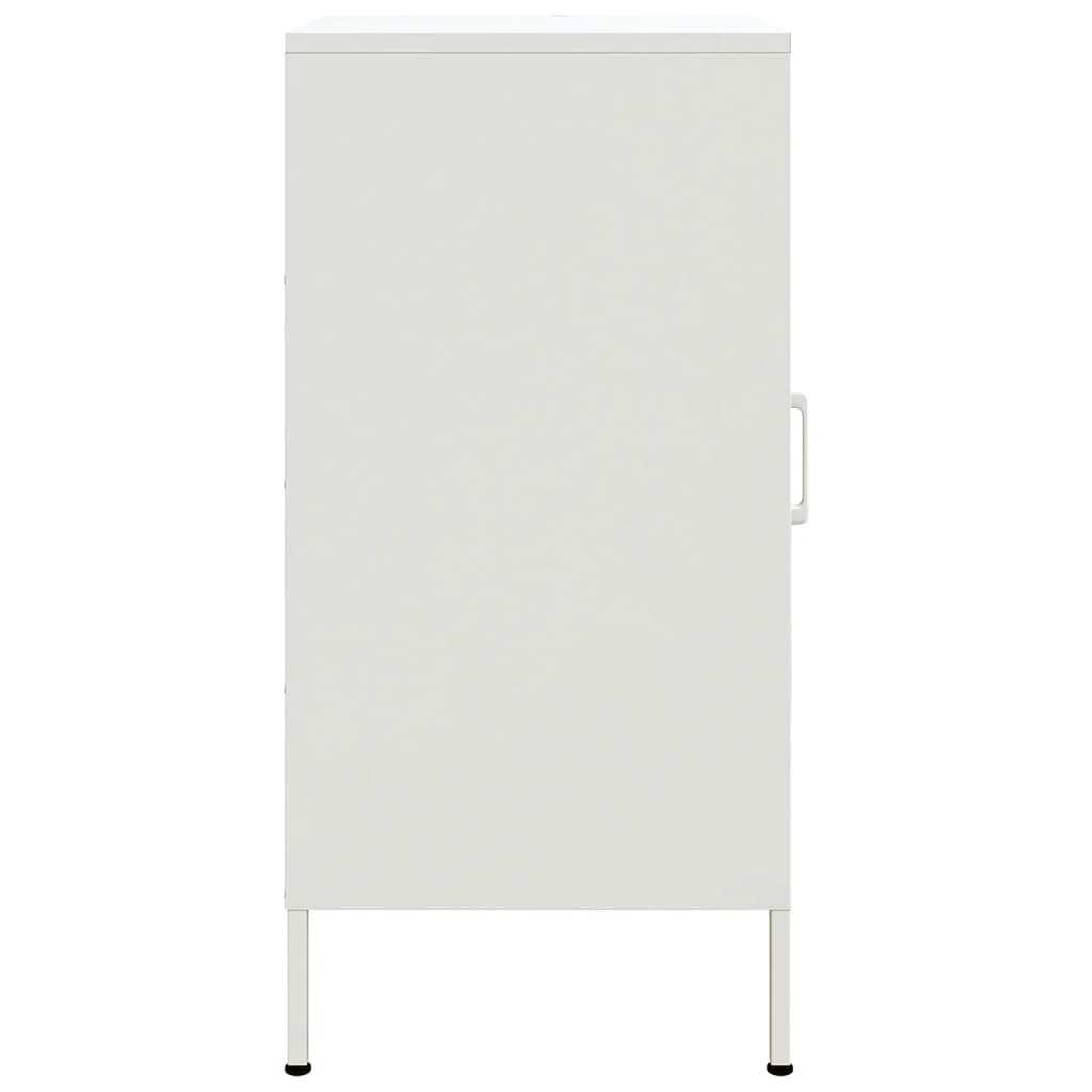 Buffet blanc 36x39x79 cm acier