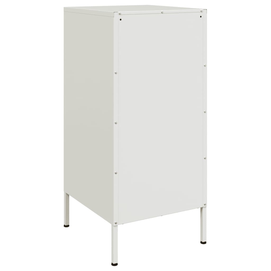 Buffet blanc 36x39x79 cm acier