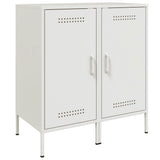 Buffets 2 pcs blanc 36x39x79 cm acier