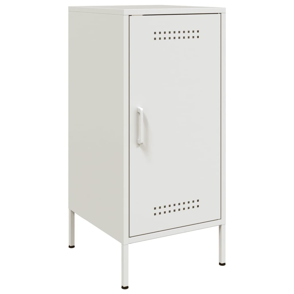 Buffets 2 pcs blanc 36x39x79 cm acier