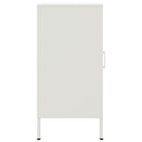 Buffets 2 pcs blanc 36x39x79 cm acier