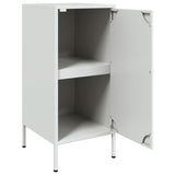 Buffets 2 pcs blanc 36x39x79 cm acier