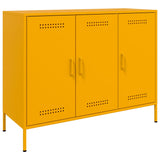 Buffet jaune moutarde 100,5x39x79 cm acier