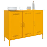 Buffet jaune moutarde 100,5x39x79 cm acier