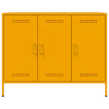 Buffet jaune moutarde 100,5x39x79 cm acier