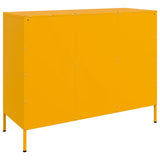 Buffet jaune moutarde 100,5x39x79 cm acier